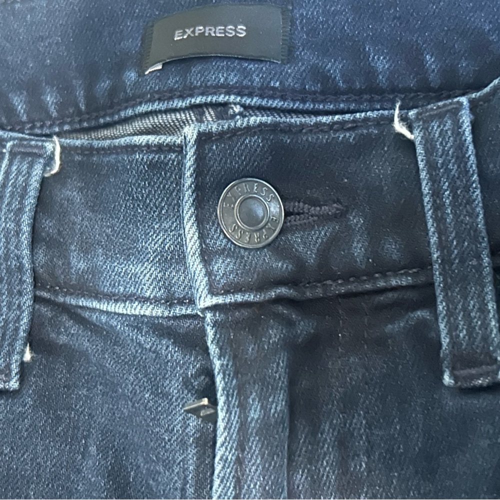 Express Skinny Dark Wash Hyper Stretch Jeans - Picture 4 of 7